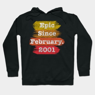 Epic Since February 2001 20th Birthday Hoodie